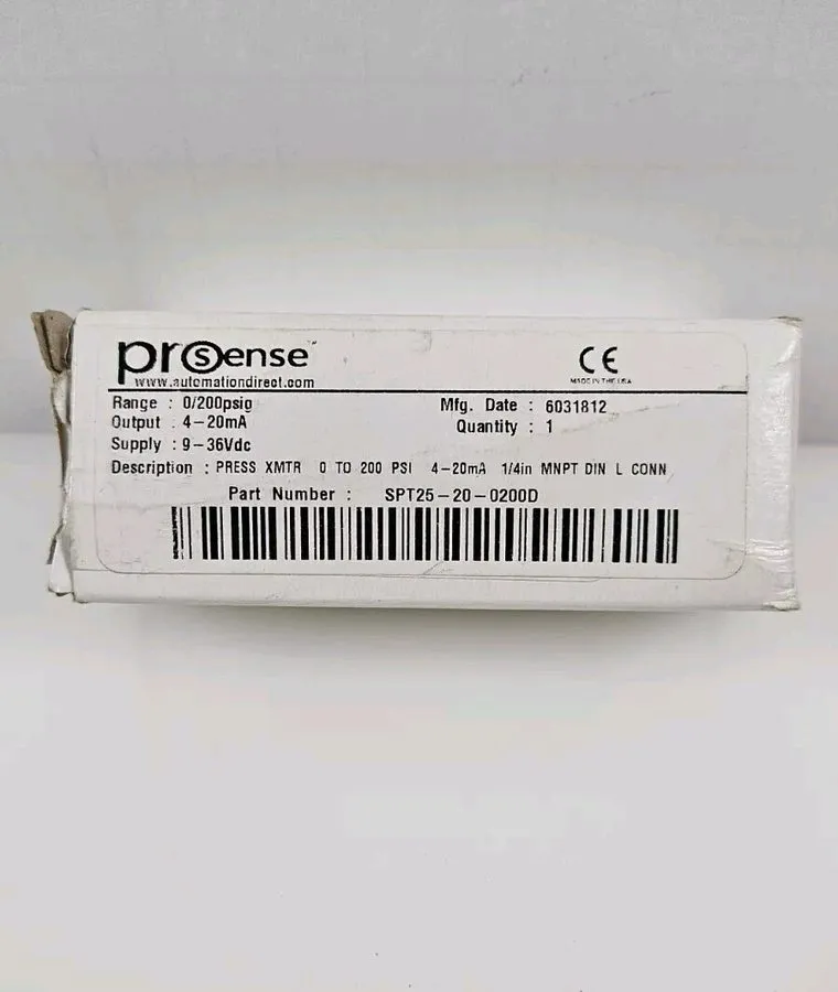 Датчик давления ProSense ▪︎ SPT25-20-0200D ▪︎ Pressure Transmitter《 》AUTOMATION  — фото лота 1