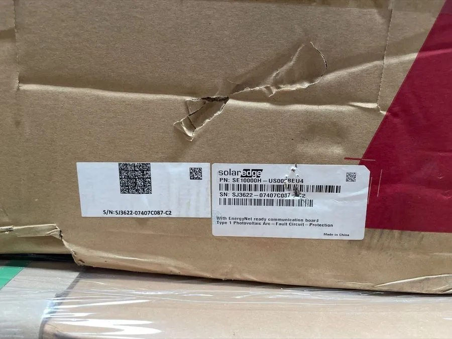 Инвертор SOLAR EDGE SINGLE PHASE INVERTER SE 10000H-US000BEU4 — фото лота 1
