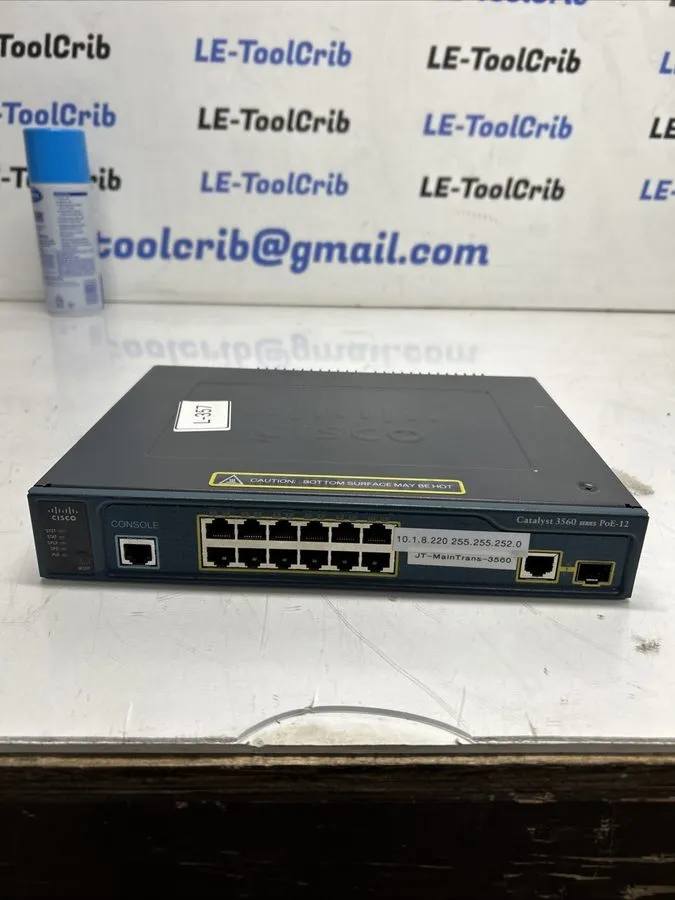 Коммутатор CISCO Catalyst 3560-CX Series Switch WS-C3560CX-12PC-S Scratched L-35