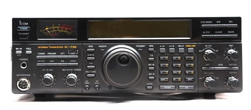 Выносной микрофон I-COM IC-736 Ham Radio Transceiver Cords, Microphone, Box