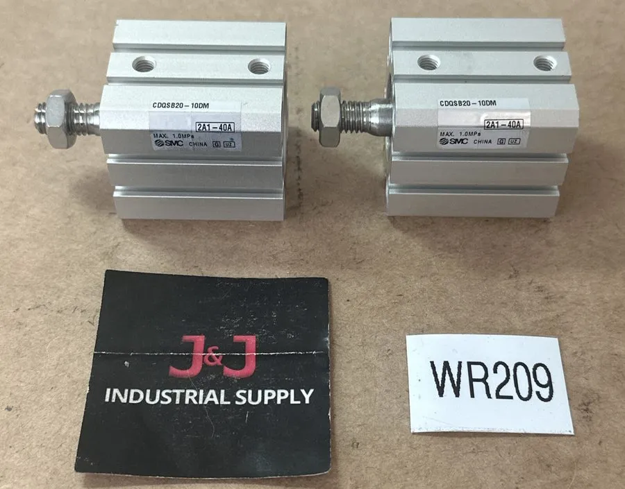 Пневмоцилиндр SMC CDQSB20-10DM Compact Pneumatic Cylinders 20mm Bore 10mm Stroke