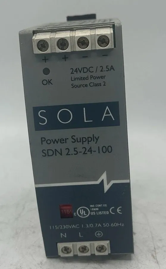 Блок питания Emerson SolaHD SDN 2.5-24-100P 24VDC 2.5A 60W DIN Rail Power Supply