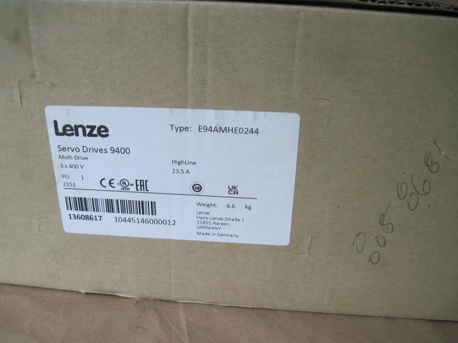 Сервопривод E94AMHE0244 LENZE E94AMHEO244 Servo Drive — фото лота 1
