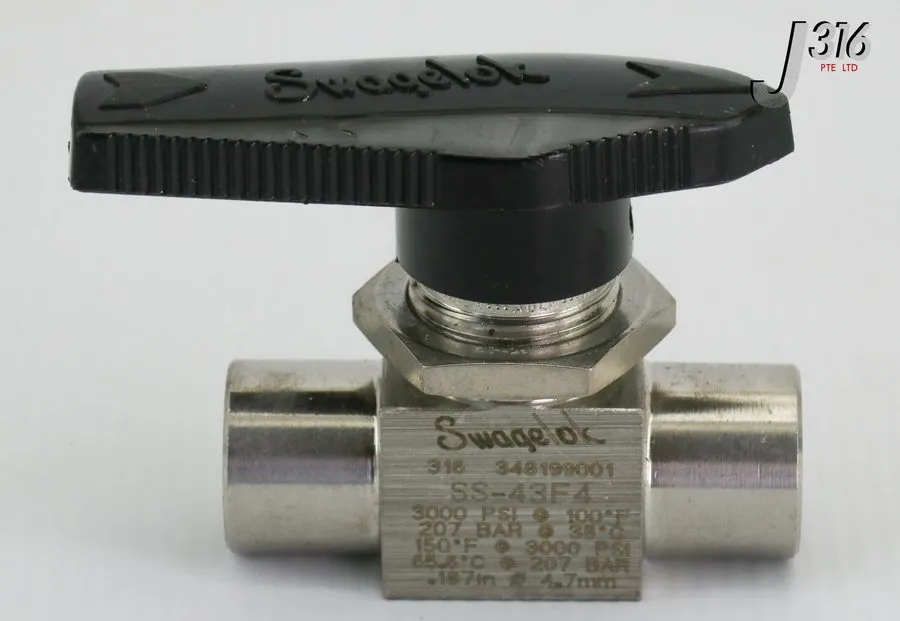 Клапан Swagelok Whitey SS-43F4 Stainless Steel Ball Valve