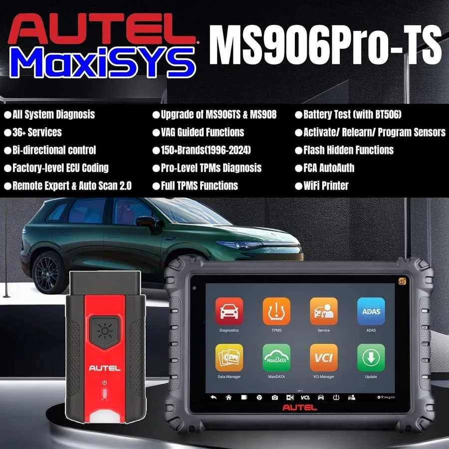 Диагностический сканер Autel Maxisys MS906Pro-TS Diagnostic Scanner Complete Ser