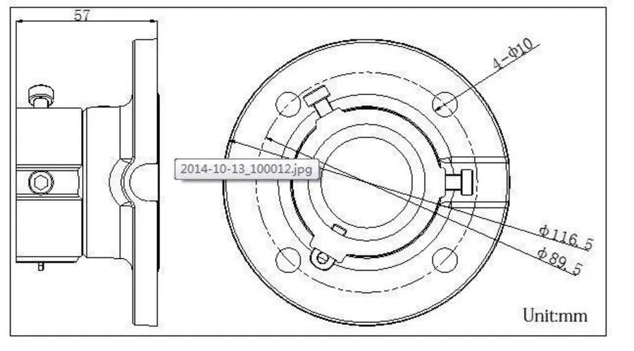 Камера Wall Ceiling Mount Bracket для PTZ Camera Indoor Outdoor Hikvision DS-166