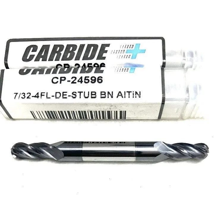 Режущий инструмент Carbide Plus CP-24596 7/32" 4FL DE Ball Nose Stub End Mill Ca