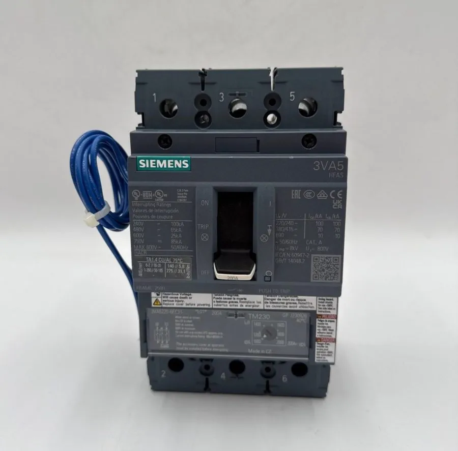 Автоматический выключатель Siemens 3VA4150-6ED34-0AA0 Circuit Breaker 50A 3P 600