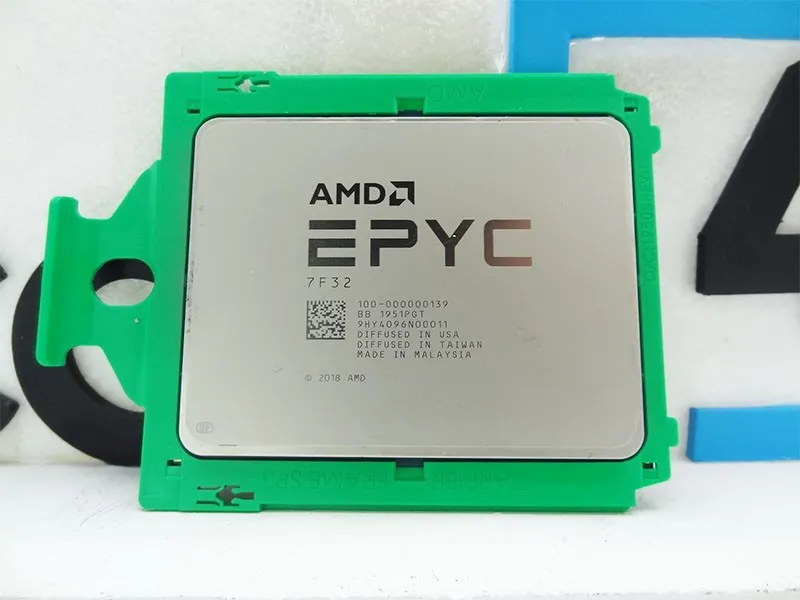 Процессор AMD EPYC 7F32 CPU processor 8 cores 16 threads 3.7GHZ up to 3.9GHZ 180
