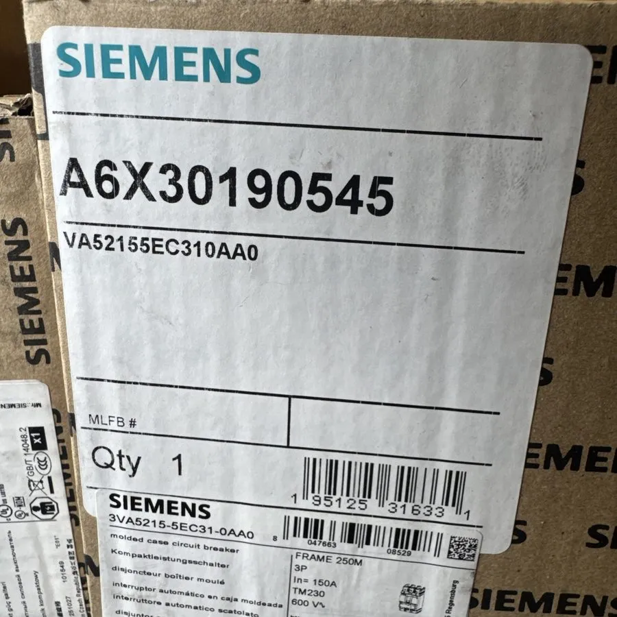 Автоматический выключатель Siemens 3VA5215-5EC31-0AA0 150A 3p 240/480/600VAC 750