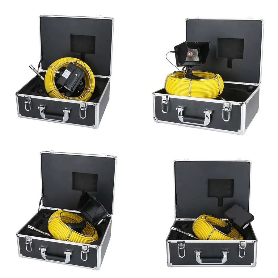 Камера для телеинспекции труб 9" Monitor 40M Pipe Inspection Camera IP68 HD 1000
