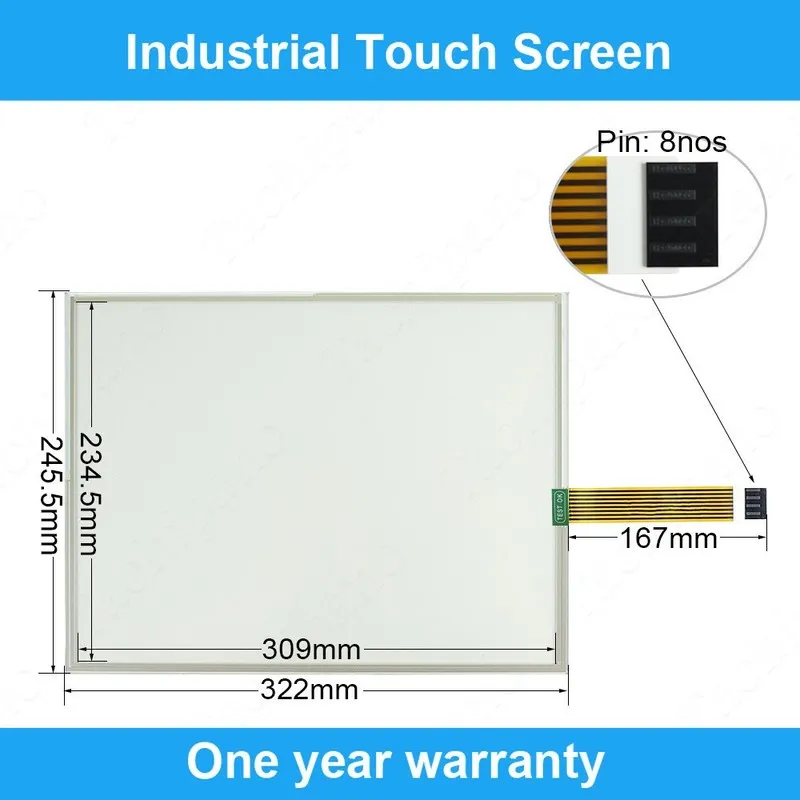 Панель оператора 1500 Panel для Front Touch Panelview Overlay Screen 2711P-RDT15
