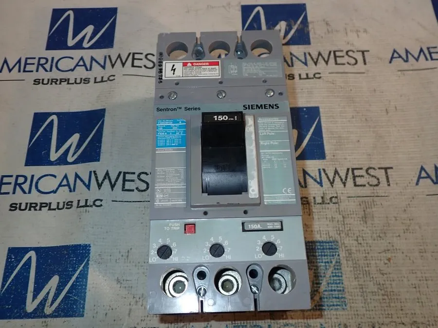Автоматический выключатель Sentron Series Siemens FXD63B150 150 Amp 600Vac 3 Pol