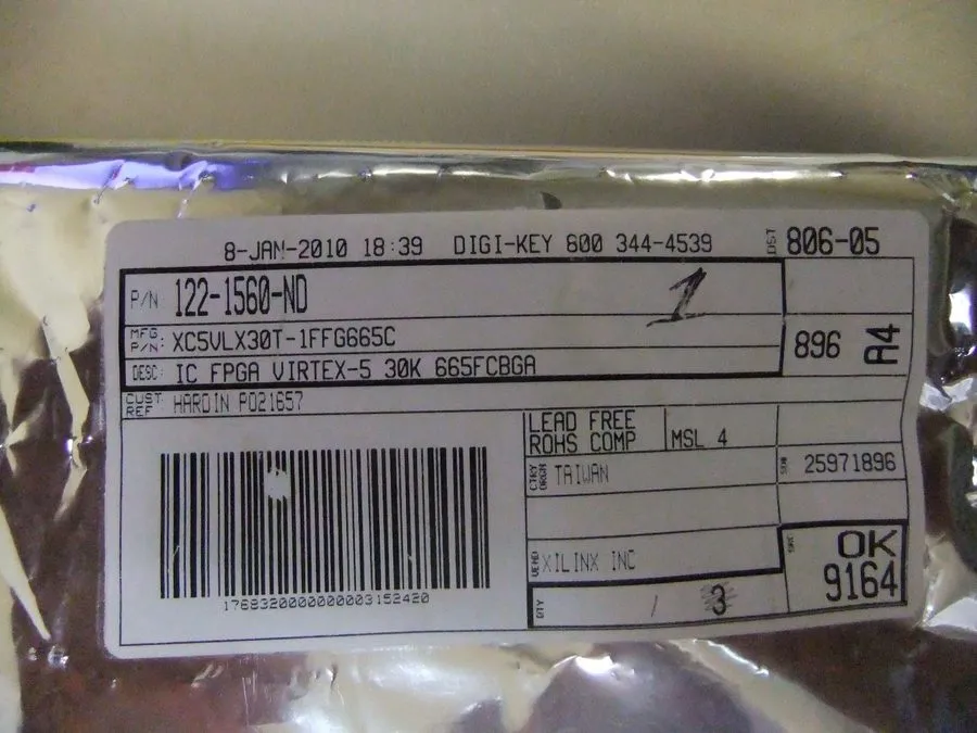 Микросхема ПЛИС XC5VLX30T-1FFG665I Xilinx IC FPGA VIRTEX-5LX 30K 665-FCBGA (1 PE