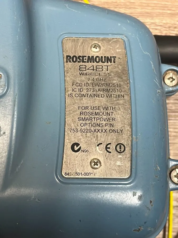 Трубопроводная арматура Rosemount 848TXI5S001WA3WKIHA2 Wireless HART 8-Ch Temp T