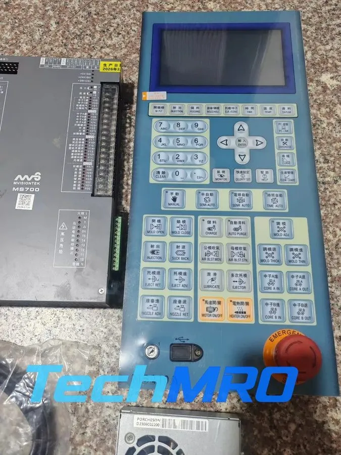 Дисплей ЧПУ PORCHESON MS700 + MS210A injection molding machine with TFT display