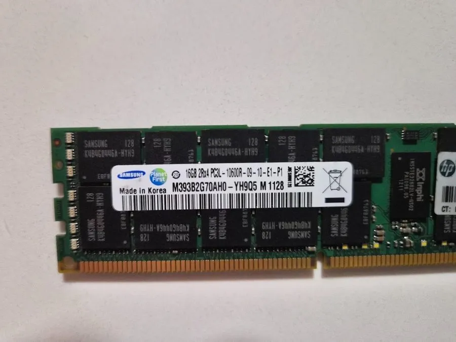 Модуль памяти 2x 627812-B21 HP 16GB PC3L-10600R DDR3-1333MHz ECC 2Rx4 Memory Mod — фото лота 1