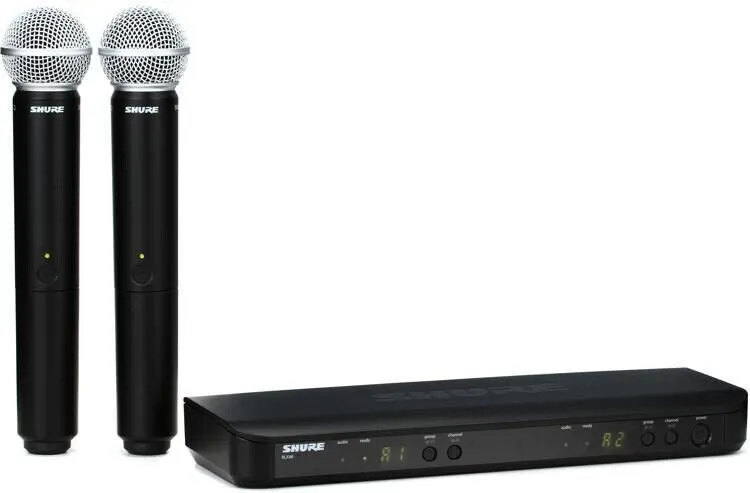 Радиосистема Shure BLX288/SM58 Dual Handheld Wireless SM58 Microphone System 202 — фото лота 2