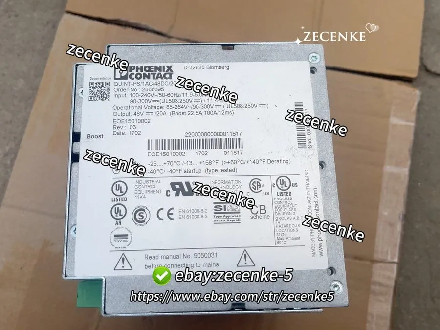 Блок питания PHOENIX CONTACT QUINT-PS/1AC/48DC/20 2866695 Power Supply