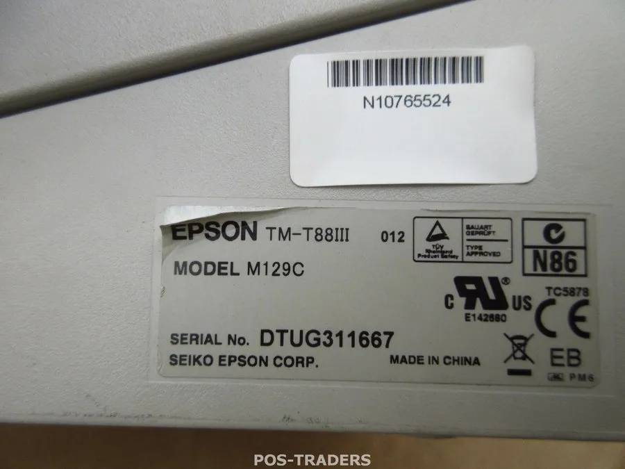 Принтер чеков Epson TM-T88III M129C Thermal POS Receipt Printer Parallel Interfa