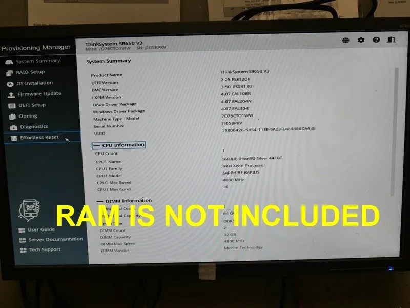 Сервер Lenovo ThinkSystem SR650 8LFF 2x Xeon Silver 4110 64GB RAM Rails