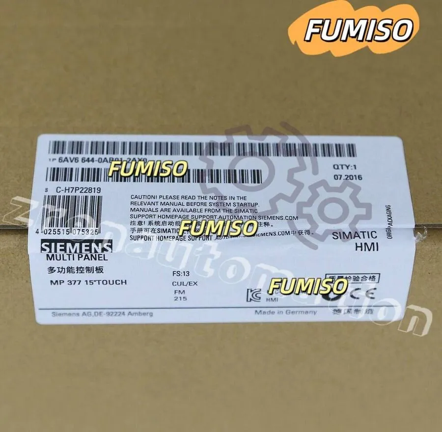 Панель оператора Siemens SIMATIC MP377 Multi Panel 6AV6644-0AB01-2AX0 HMI