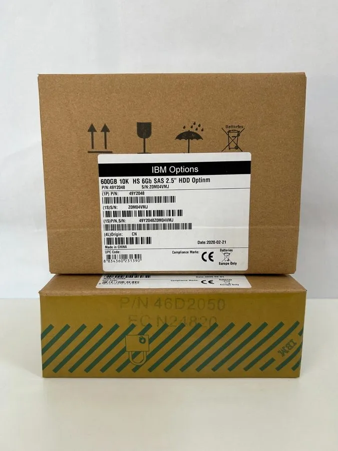 Жёсткий диск IBM 49Y2051 49Y2052 600GB 49Y2048 2.5 in 10K SAS 6G HDD HARD DRIVE