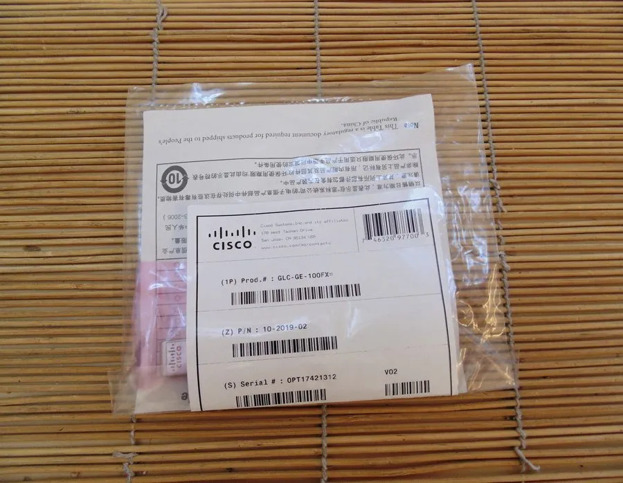 Трансивер Cisco Compatible GLC-GE-100FX 100BASE-FX 2km MMF 1310nm SFP Transceive