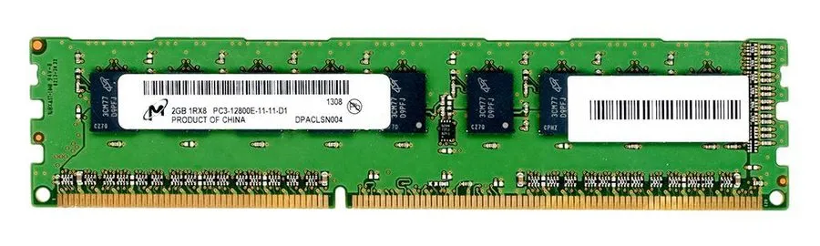 Модуль памяти Server Storage Micron 2GB DDR3 1Rx8 1600MHz PC3-12800E ECC UNBUFF