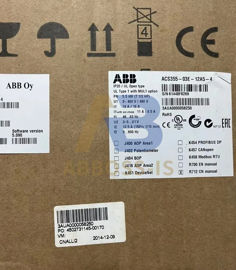 Частотный преобразователь ABB Drive ACS355-03E-12A5-4