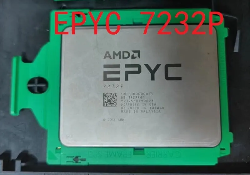 Процессор AMD EPYC 7232P CPU unlocked processor 8C 16T Clocked at 3.1GHz L3Cache