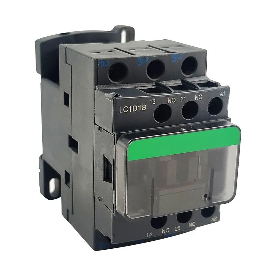 Контактор LC1D18G7 IEC Contactor, TeSys Deca, Nonreversing 18A 10HP at 480VAC