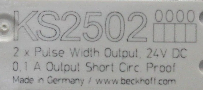 IIoT-устройство Beckhoff KS2502 Channel Pulse Width Output Clamp