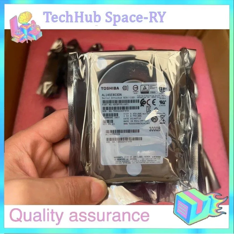 Жёсткий диск Toshiba 300GB 10K 2.5" 12Gb/s SAS Hard Drive HDD AL14SEB030N HDEBF0