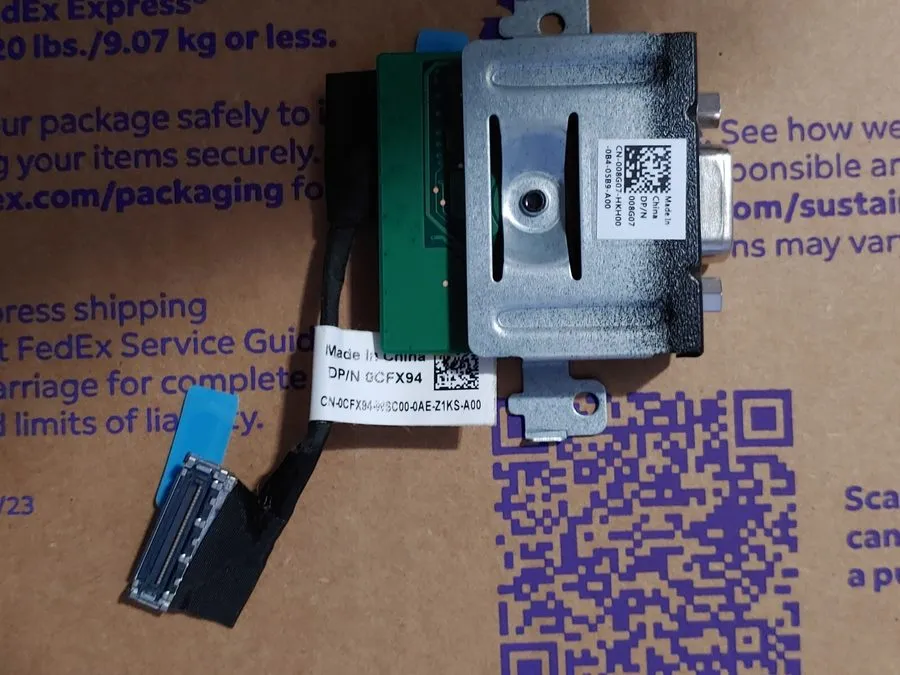 Тонкий клиент Dell Wyse 5070 Thin Client VGA Board w/ Bracket+Cable IVA01 CFX94  — фото лота 1