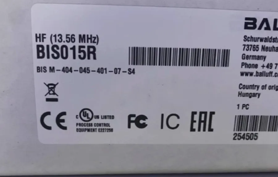 Считыватель RFID BALLUFF BIS015R BIS M-404-045-401-07-S4 RFID Sensor