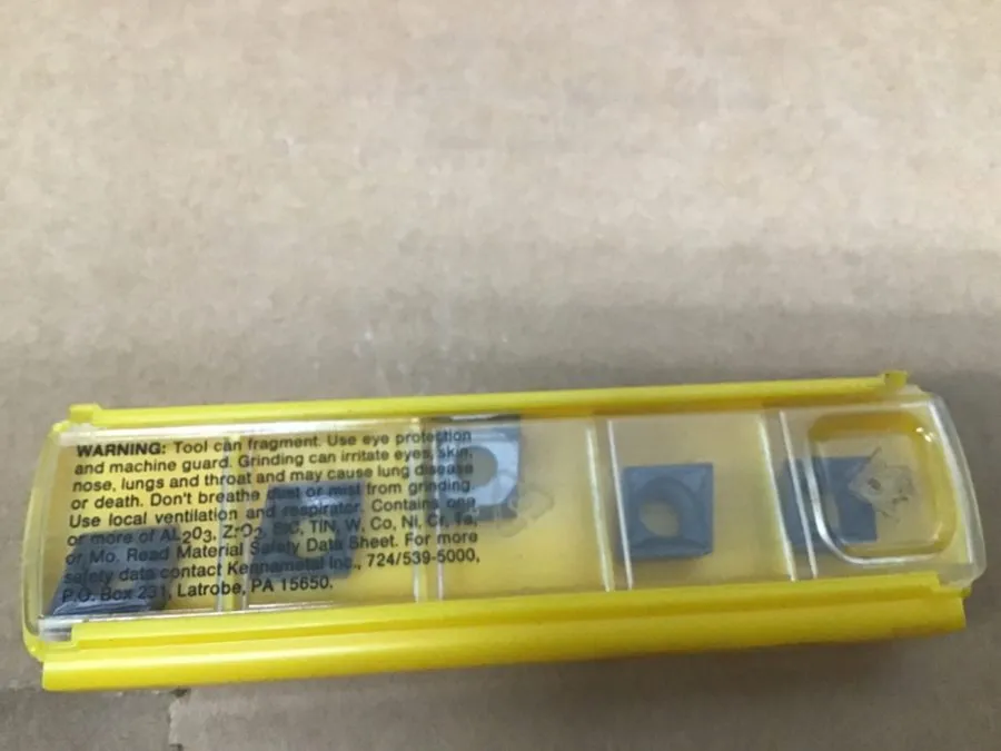 Режущий инструмент Kennametal CCMT09T302FP GRADE KCU10 Carbide Insert BOX OF 5 — фото лота 1