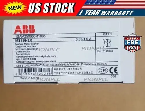 Автоматический выключатель ABB MS116-1.0 (0.63-1.0A) Motor Protection Circuit Br