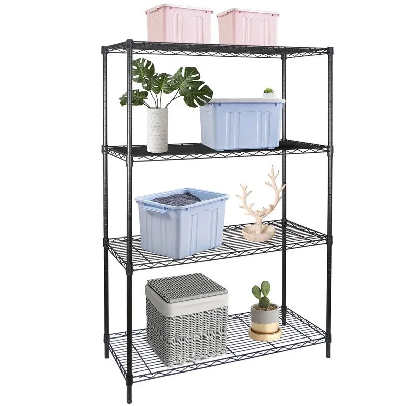 Стойка/шкаф 4-Tier Metal Wire Storage Shelves, Adjustable Standing Storage Rack
