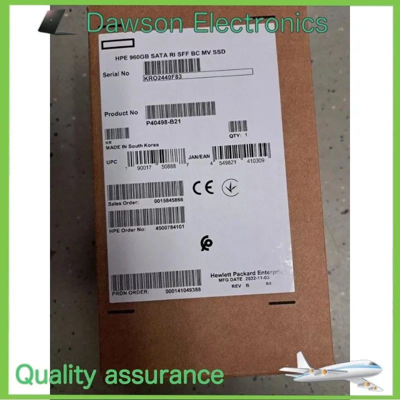 SSD-накопитель HPE P41523-001 P40498-B21 960GB 2.5"6G SATA SSD Gen10 Plus V2 Sol