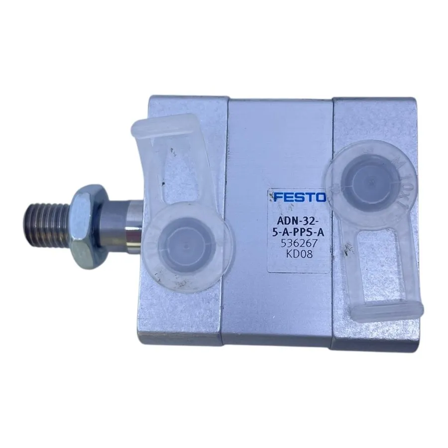 Пневмоцилиндр Festo Compact Cylinder 32Mm 5Mm Stroke Double Acting G1/8 ADN-32-5 — фото лота 1