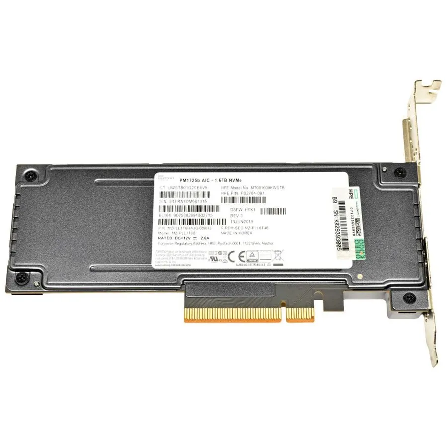 SSD-накопитель Samsung PM1725b MZ-PLL1T6B MZPLL1T6HAJQ-000H3 1.6TB NVMe SSD PCIe — фото лота 1