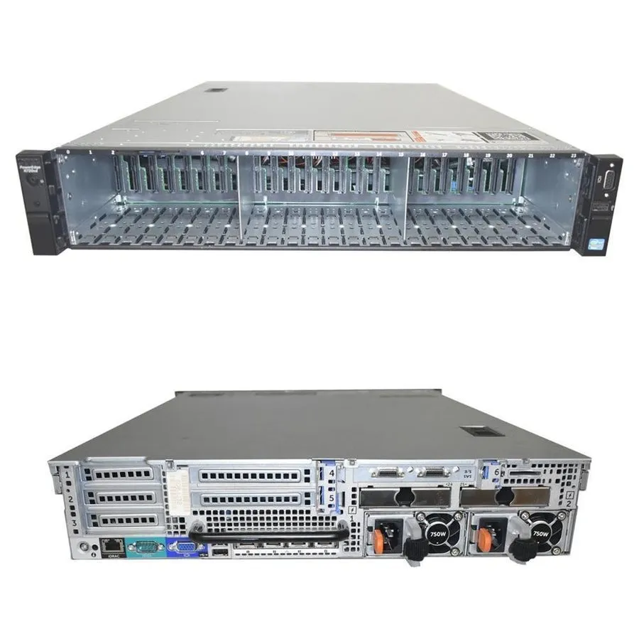 Сервер Dell PowerEdge R720xd Server No CPU No PC3 RAM 2xCooler H710mini 26x2.5"  — фото лота 1