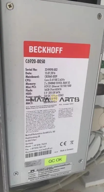 IIoT-устройство BECKHOFF C6920-0050 Control cabinet Industrial
