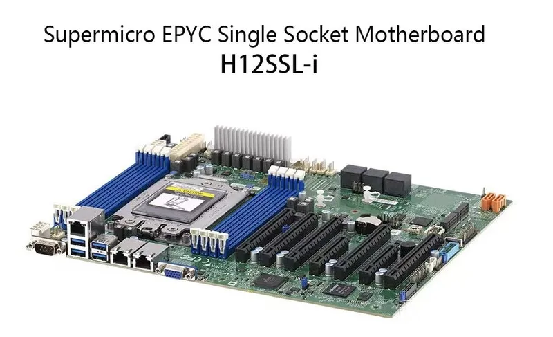 Процессор Supermicro H12ssl-i version REV1.10 supports AMD EPYC 7002-7003 server