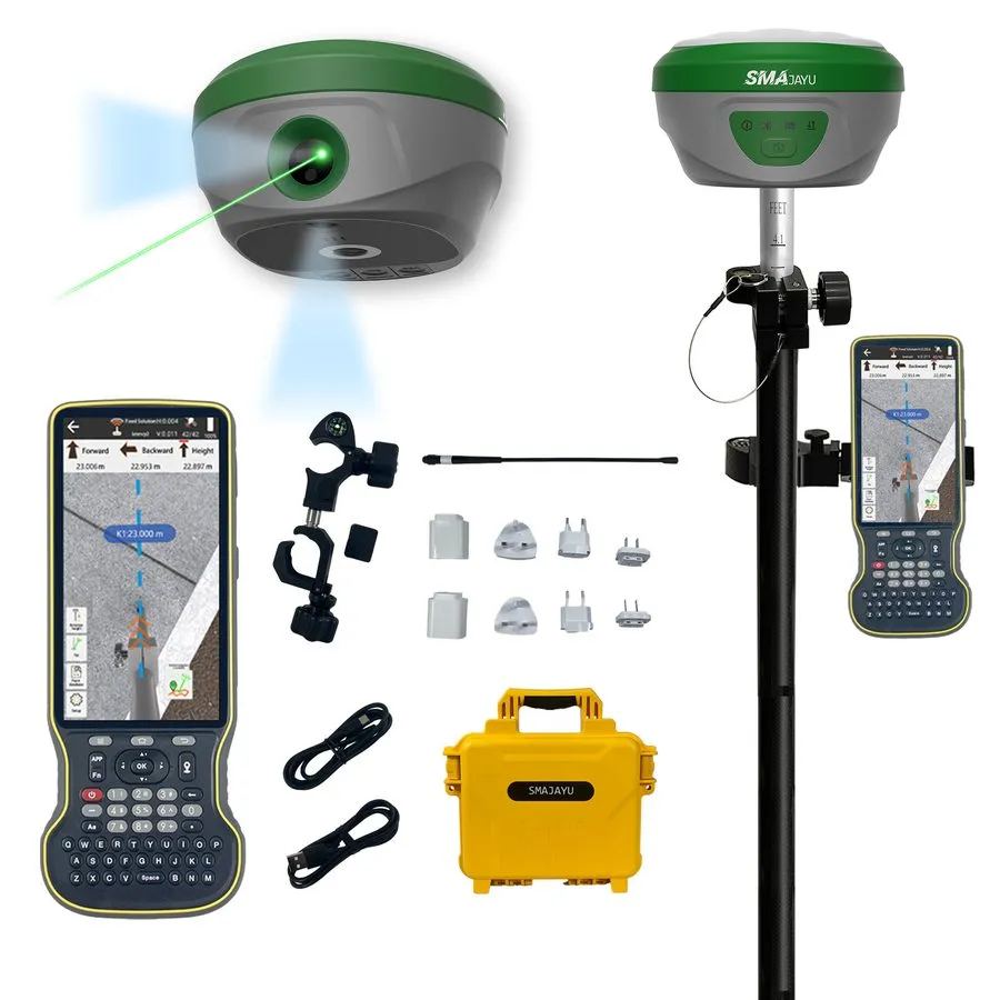 Приёмник GNSS SMA28H Laser RTK&Base GNSS Survey System 2cm Accuracy Non-Contact  — фото лота 1