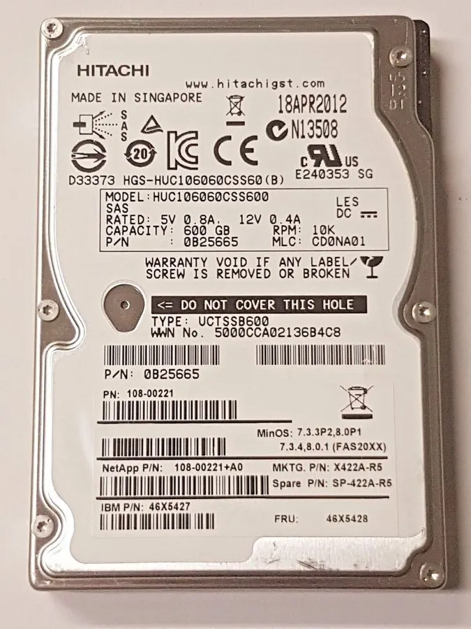 Жёсткий диск Hgst HUC106060CSS600 600Gb 2.5 Inch Sas Hdd 10K 10000 Rpm 6Gb 15Mm