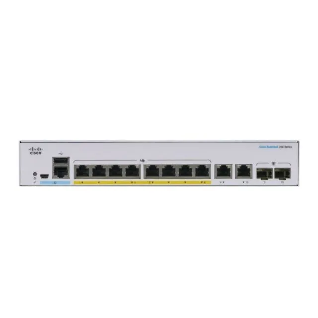 Коммутатор Cisco CBS250-8PP-E-2G Switch