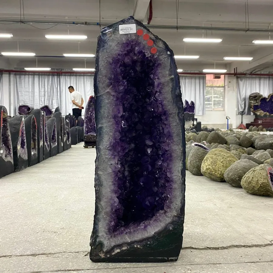 Лабораторный прибор 41.36LB top Natural amethyst geode yellow Calcite quartz cry
