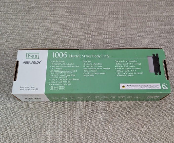 Оборудование видеонаблюдения HES Assa Abloy 1006-12/24D-613E Electric Strike Bod — фото лота 2